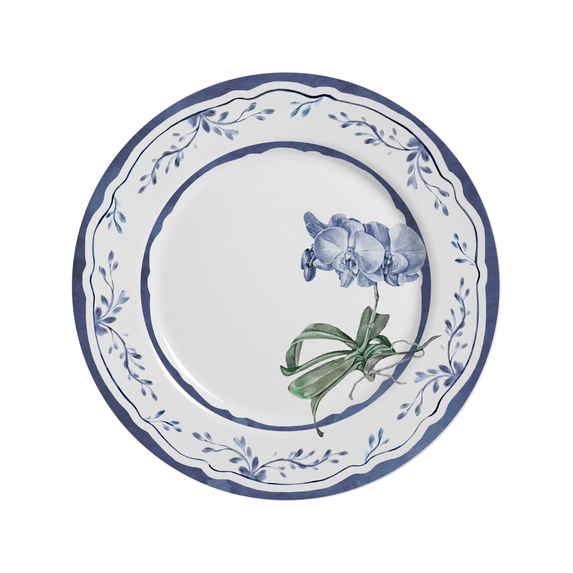 Piatto piano Iris Blu